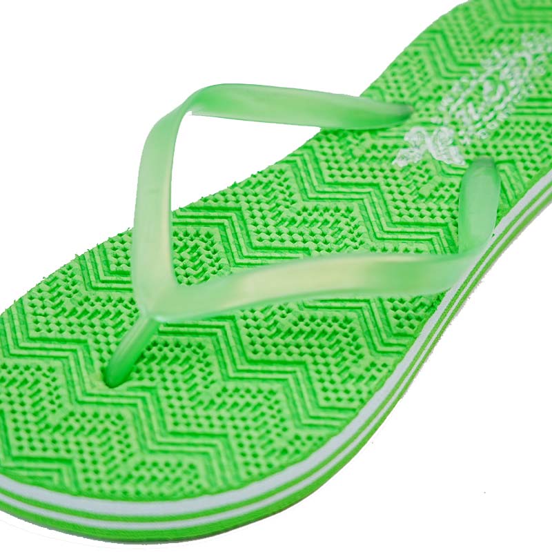 SNP Footwear Women's Flip Flops - Flat Beach Slippers Green