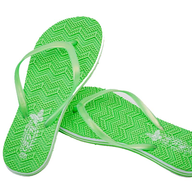 SNP Footwear Women's Flip Flops - Flat Beach Slippers Green