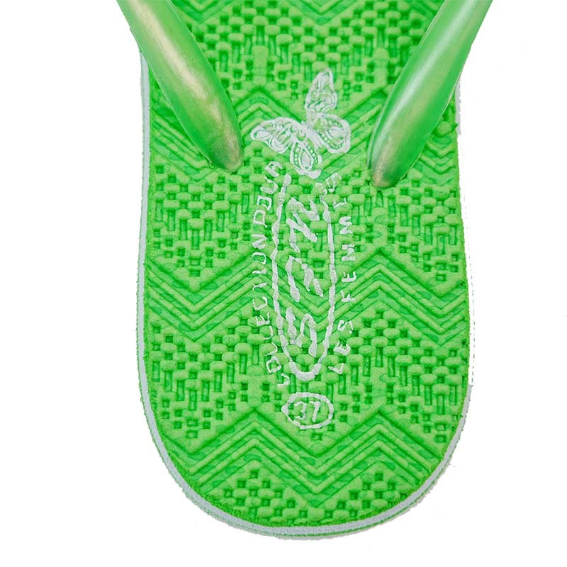 SNP Footwear Women's Flip Flops - Flat Beach Slippers Green