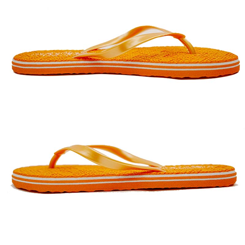SNP Footwear Women's Flip Flops - Flat Bottom Beach Slippers Orange