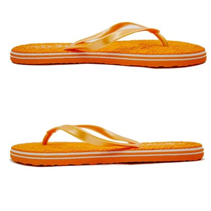 SNP Footwear Women's Flip Flops - Flat Bottom Beach Slippers Orange