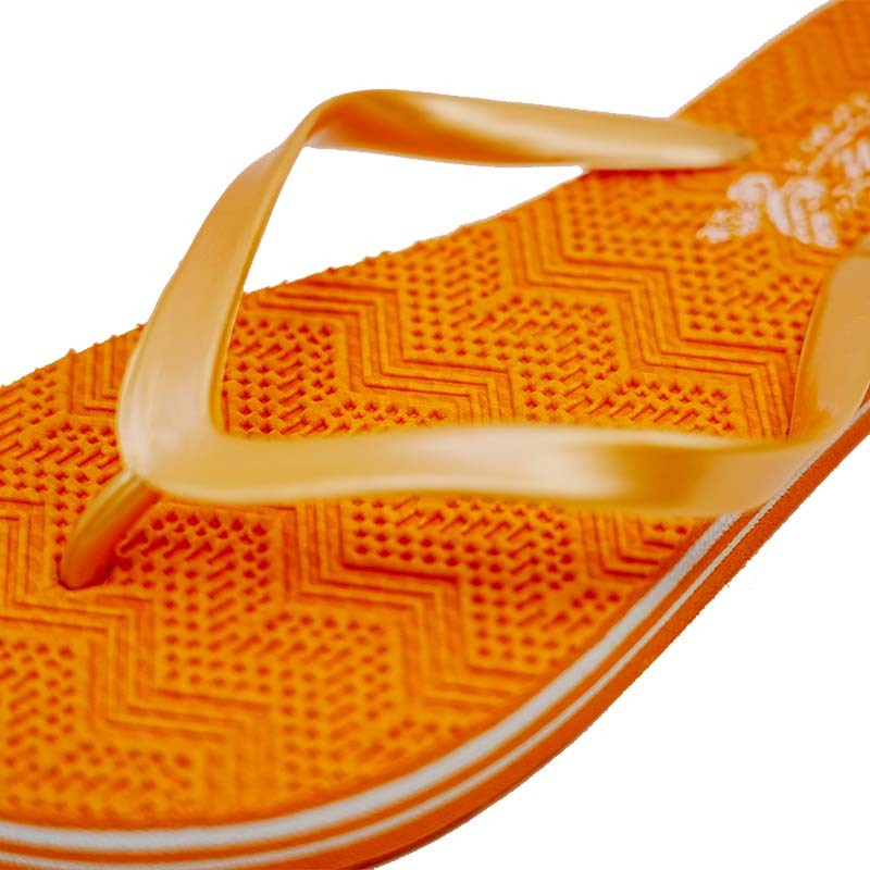 SNP Footwear Women's Flip Flops - Flat Bottom Beach Slippers Orange