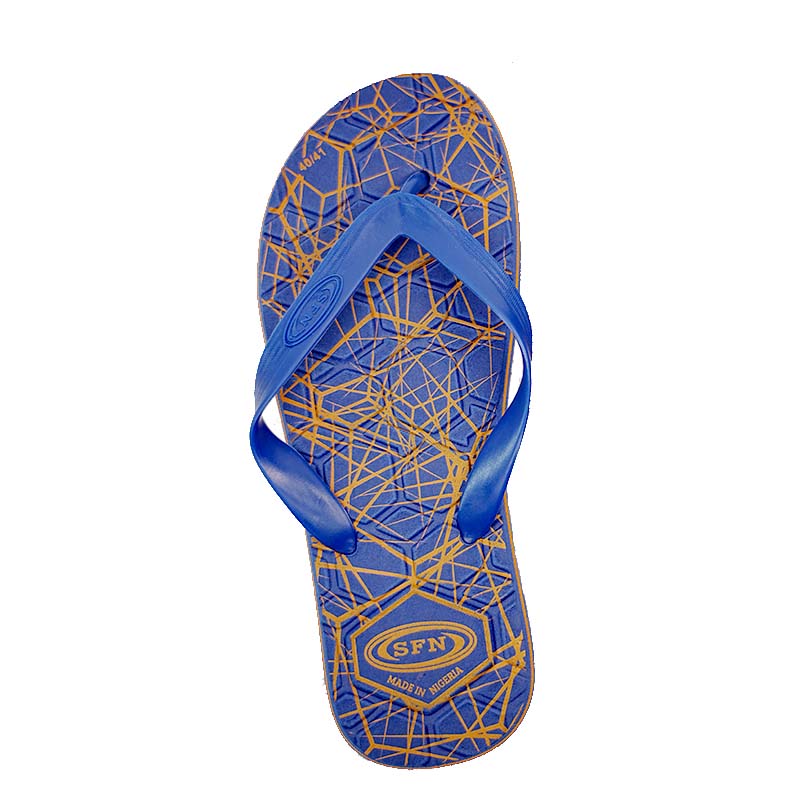 SNP Footwear Top Men's Flip Flops - Flat Beach Slippers Navy blue