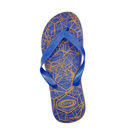 SNP Footwear Top Men's Flip Flops - Flat Beach Slippers Navy blue