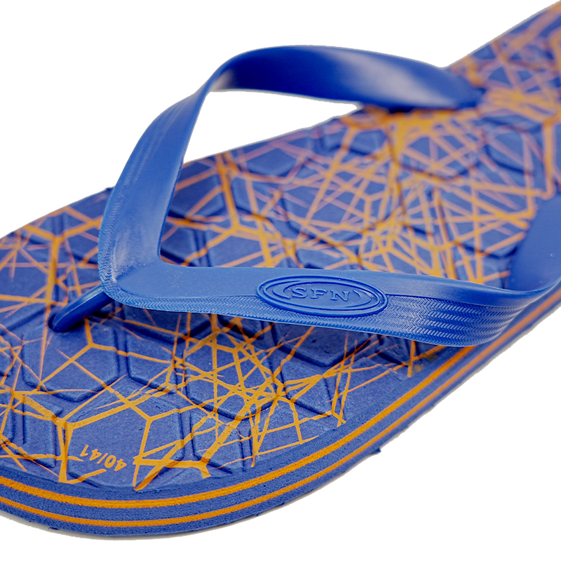SNP Footwear Top Men's Flip Flops - Flat Beach Slippers Navy blue