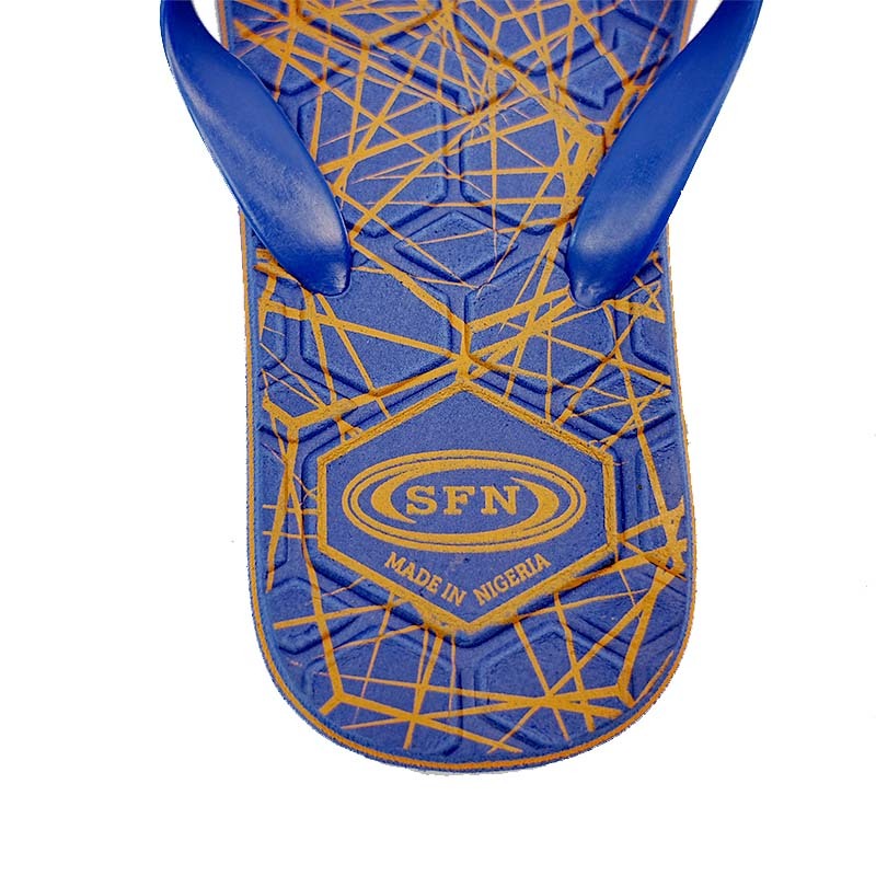 SNP Footwear Top Men's Flip Flops - Flat Beach Slippers Navy blue