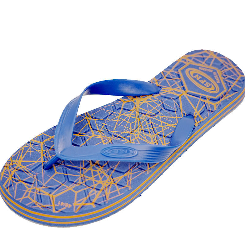 SNP Footwear Top Men's Flip Flops - Flat Beach Slippers Navy blue