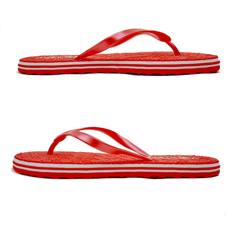 SNP Footwear Women's Flip Flops - Flat Beach Slippers Red