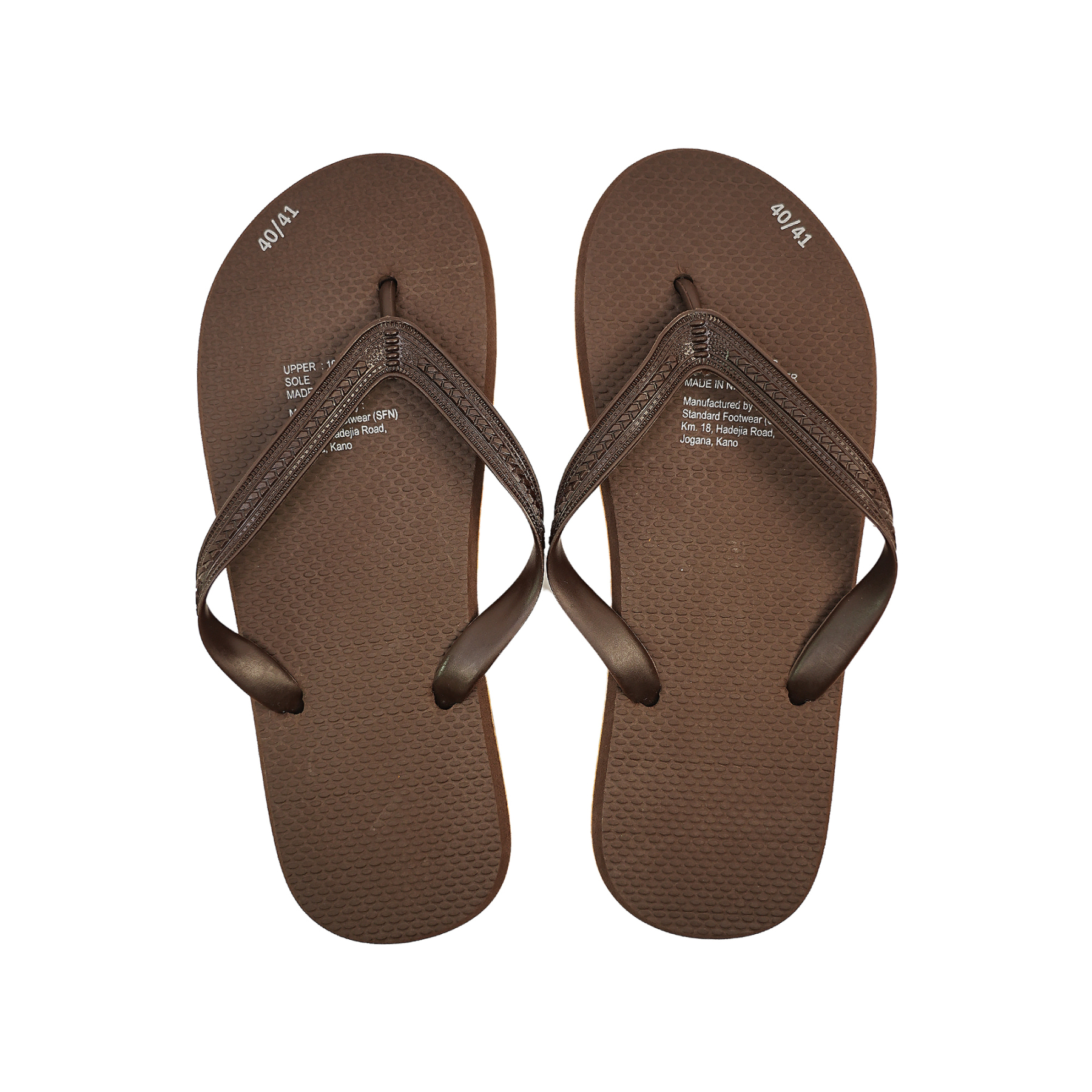 SNP Footwear Men's Flip Flops – Flat Beach Slippers Brown
