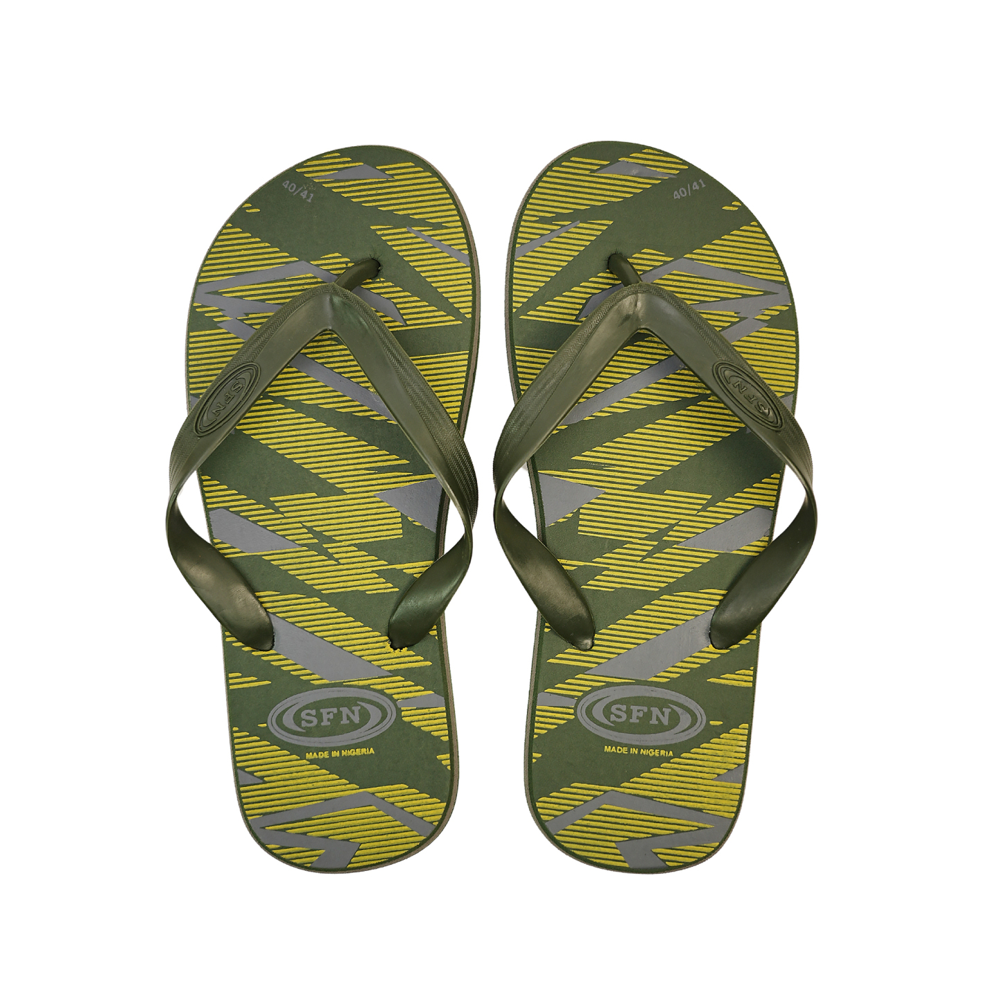 SNP Footwear Men's Flip Flops – Flat Beach Slippers Dark Green