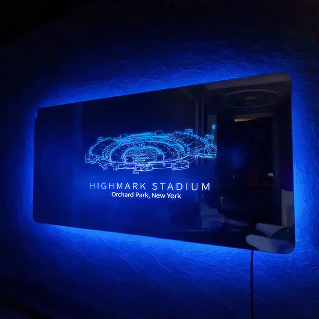 Highmark Stadium Mirror Light-Gifts For Sports Lovers、 Buffalo Bills、NFL、Pennsylvania