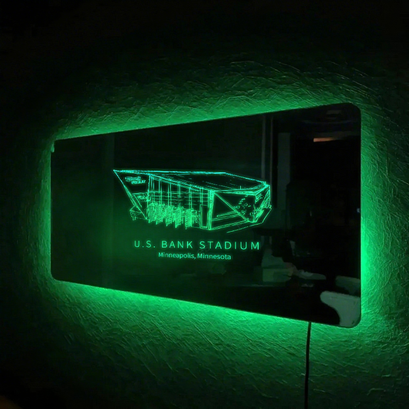 U.S. Bank Stadium Mirror Light-Gifts For Sports Lovers、Minnesota Vikings、NFC、Minnesota