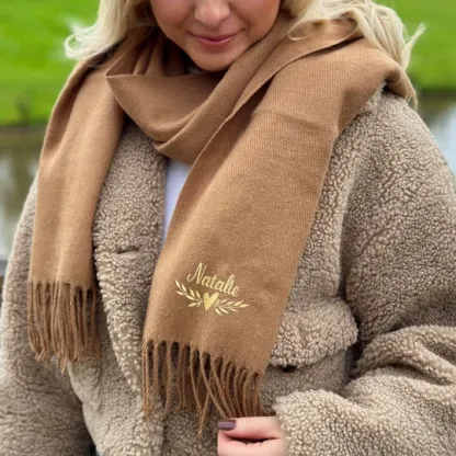 Custom Embroidered Design Scarf