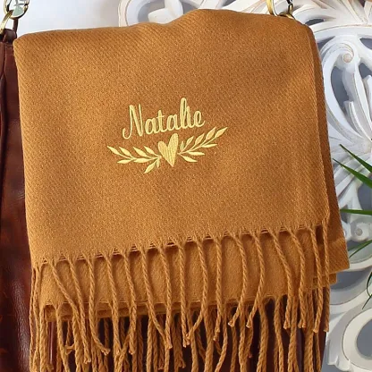 Custom Embroidered Design Scarf