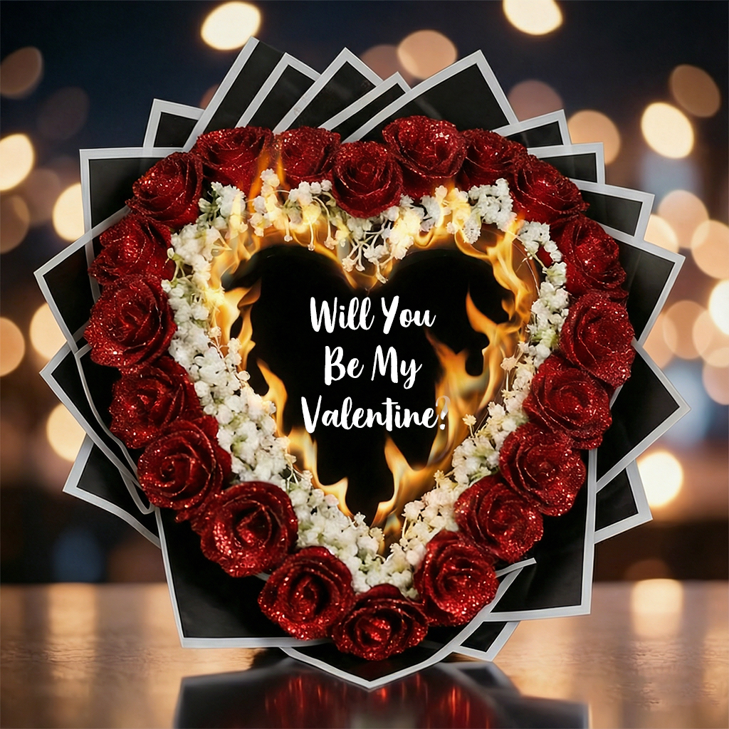 Everlasting Glitter Roses - Burnaway Edition