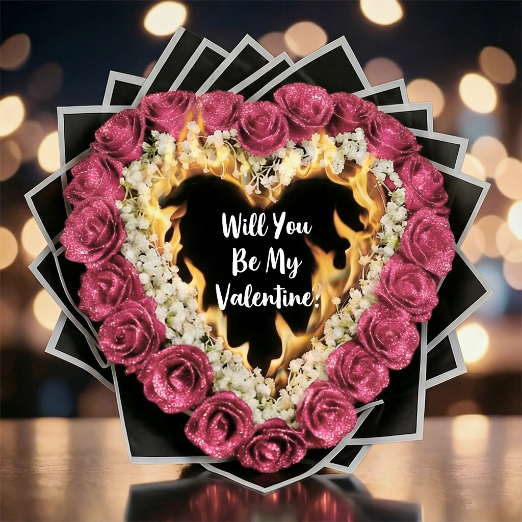 Everlasting Glitter Roses - Burnaway Edition