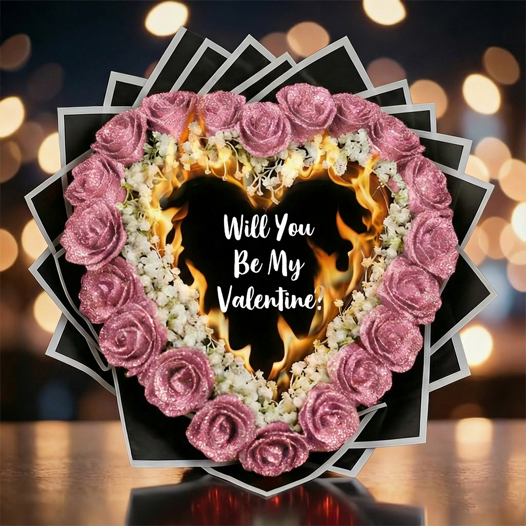 Everlasting Glitter Roses - Burnaway Edition