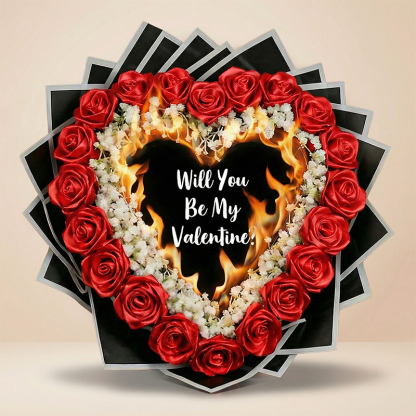 Everlasting Satin Ribbon Roses - Burnaway Edition