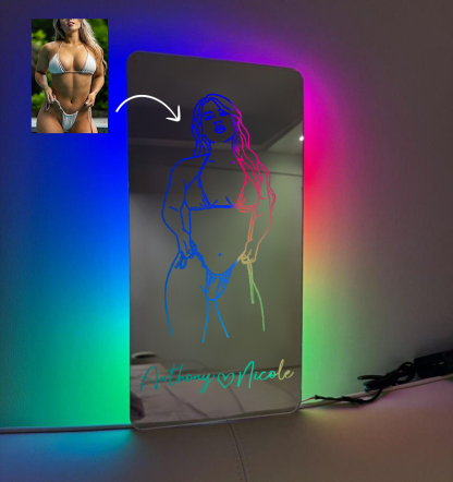 Custom Name Seductive Mirror LED Light