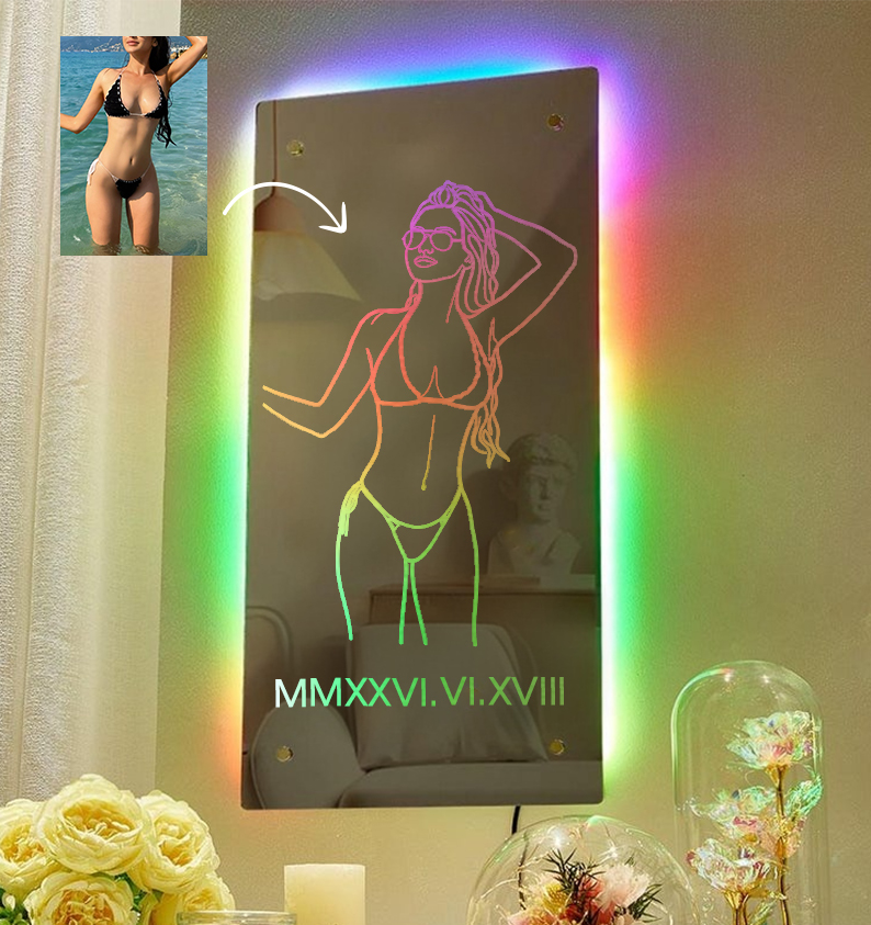 Custom Name Seductive Mirror LED Light