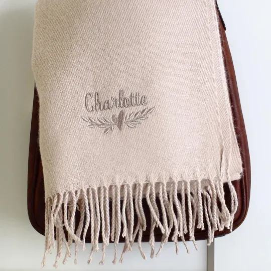 Custom Embroidered Design Scarf
