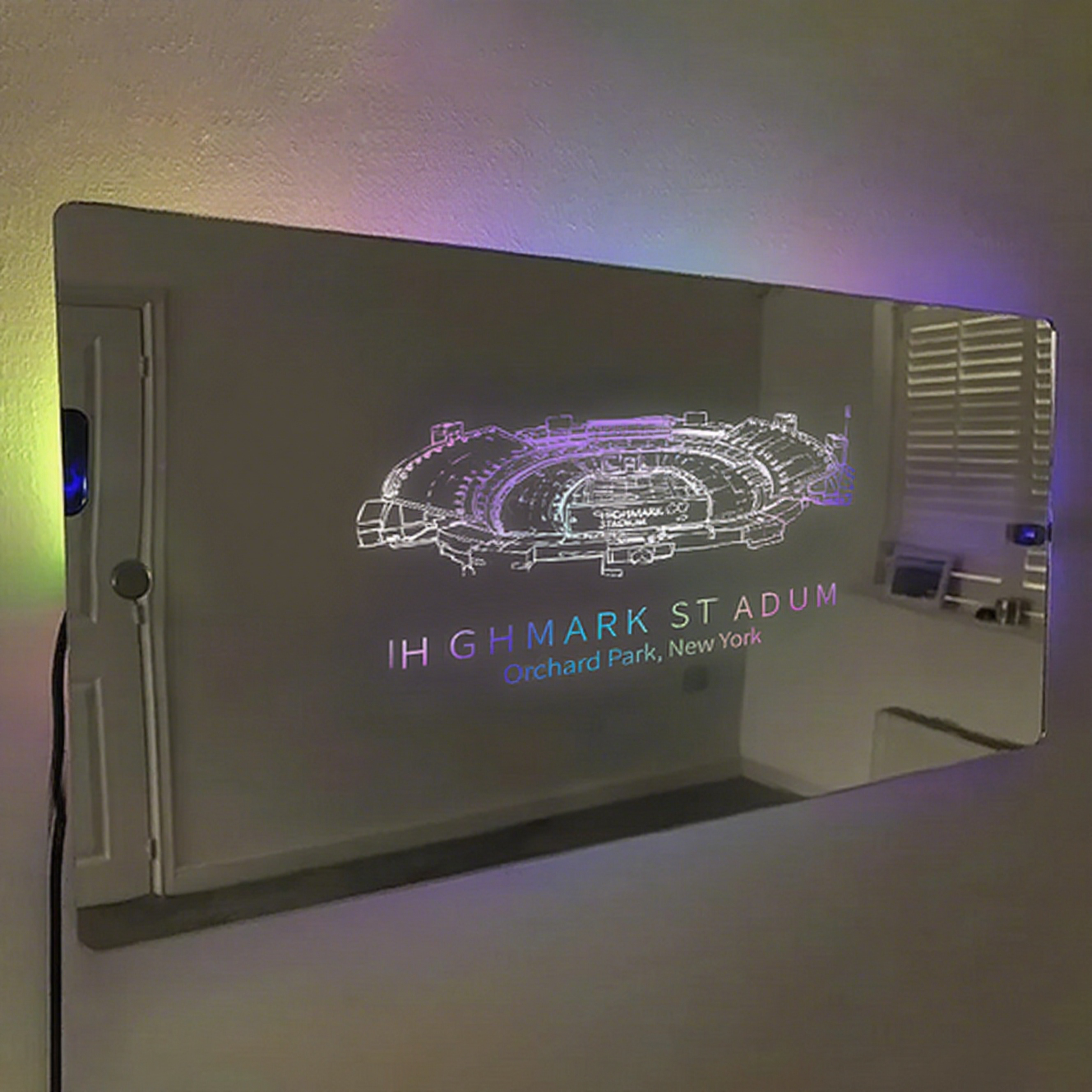 Highmark Stadium Mirror Light-Gifts For Sports Lovers、 Buffalo Bills、NFL、Pennsylvania