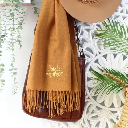 Custom Embroidered Design Scarf