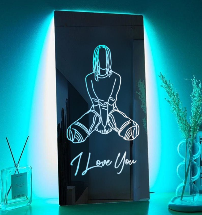 Custom Name Seductive Mirror LED Light