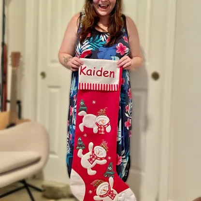 Customized Dibsies Giant Tumbling Christmas Stocking