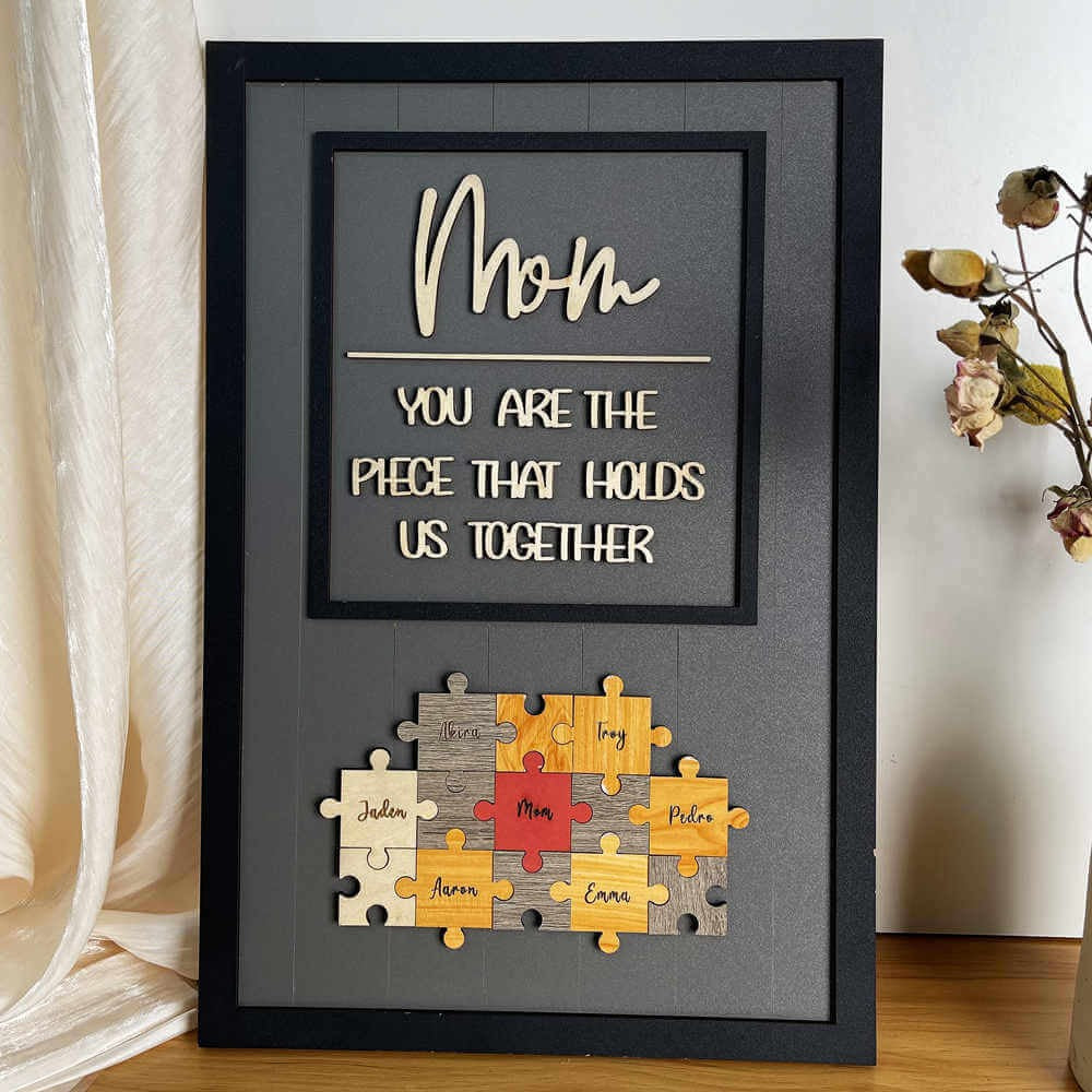 Mom Puzzle Sign Customized Gift For Mother's Day