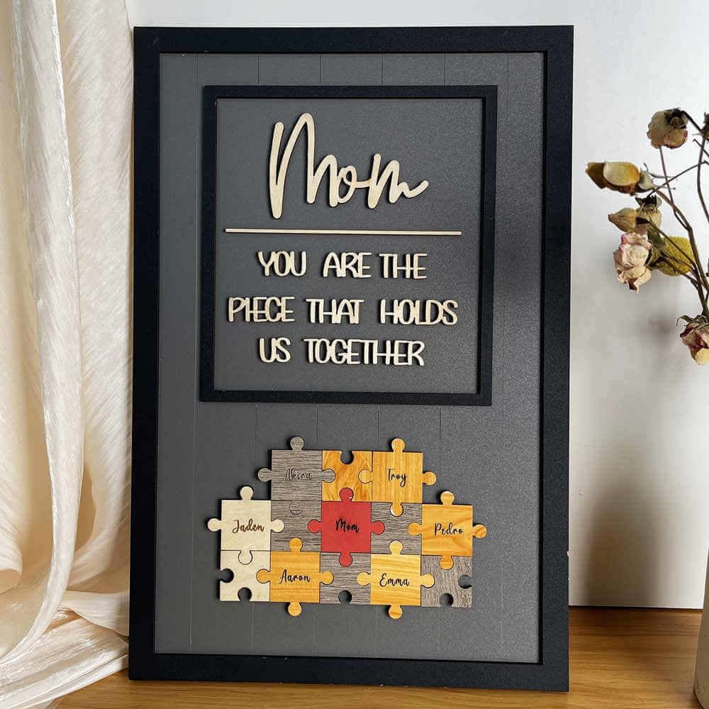 Mom Puzzle Sign Customized Gift For Mother's Day