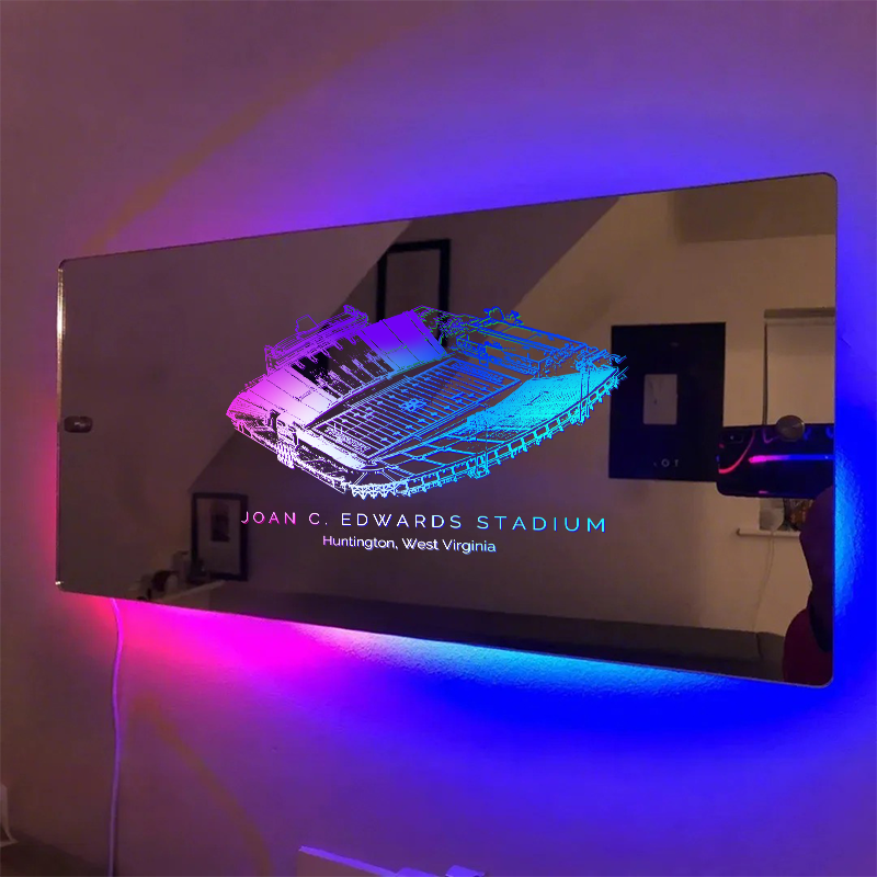 Joan C. Edwards Stadium Mirror Light-Gifts For Sports Lovers、Marshall University Thundering Herd