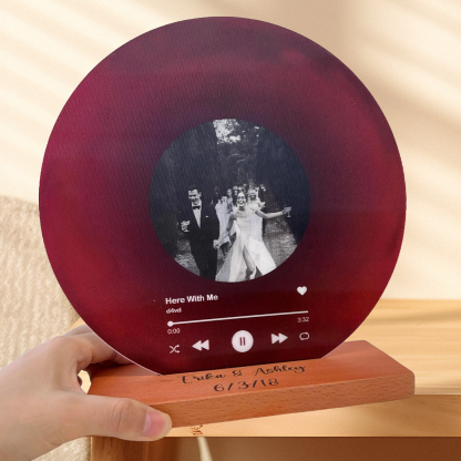 Personalized Record with Photo - Lenticular Song Plaque