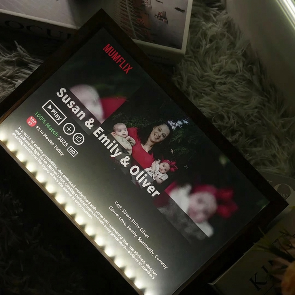 MOM/MUMFLIX Custom Mother’s Day Photo Light Frame