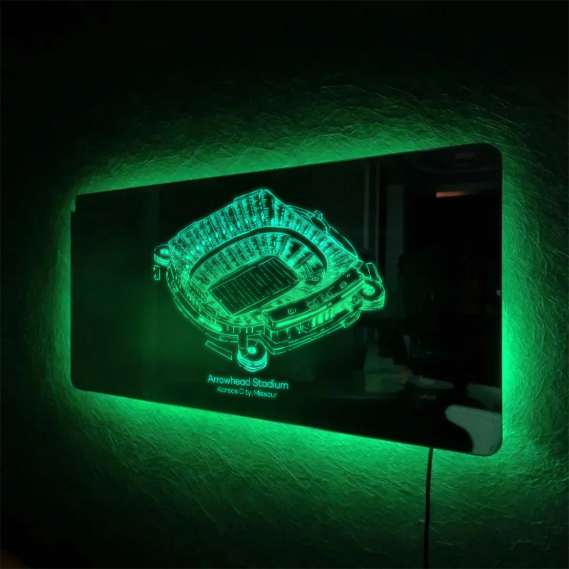 Arrowhead Stadium Mirror Light-Gifts For Sports Lovers、Kansas City Chiefs