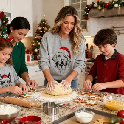 Custom Pet Christmas Sweatshirt - Personalized Dog/Cat Santa Hat Graphic Hoodie