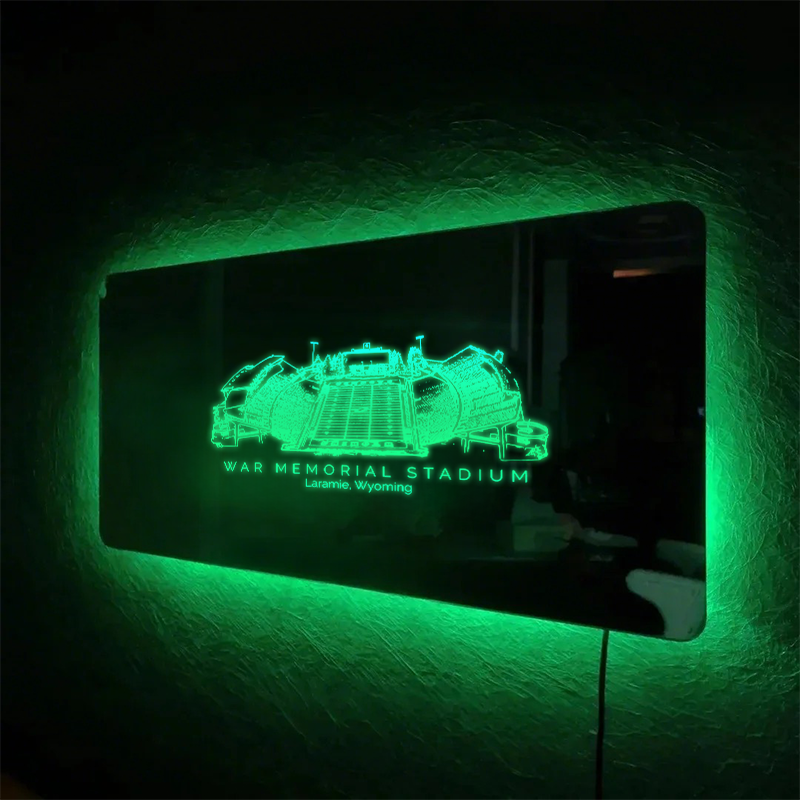 War Memorial Stadium Mirror Light-Gifts For Sports Lovers、Razorbacks、Arkansas