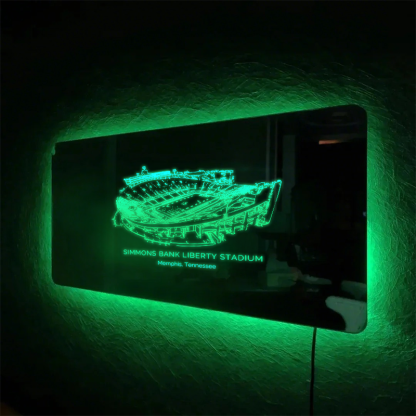Simmons Bank Liberty Stadium Mirror Light-Gifts For Sports Lovers、Memphis Tigers、Memphis Oilers、Tennessee