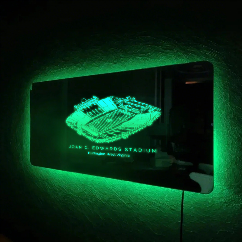 Joan C. Edwards Stadium Mirror Light-Gifts For Sports Lovers、Marshall University Thundering Herd