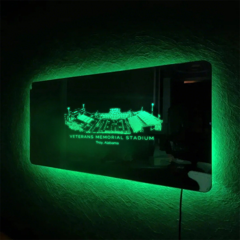 Veterans Memorial Stadium Mirror Light-Gifts For Sports Lovers、University of Arkansas at Little Rock Trojans、Arkansas