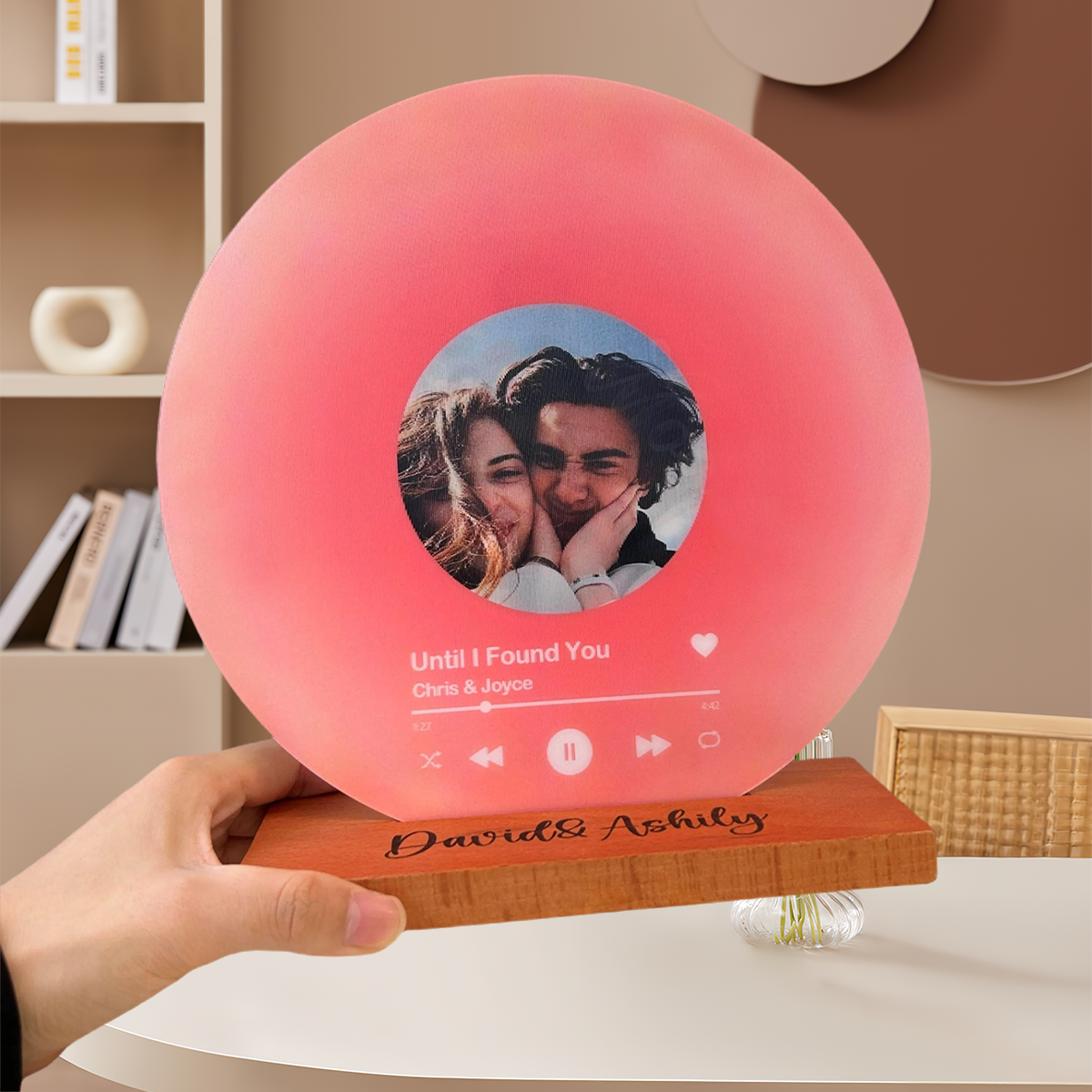 Personalized Record with Photo - Lenticular Song Plaque