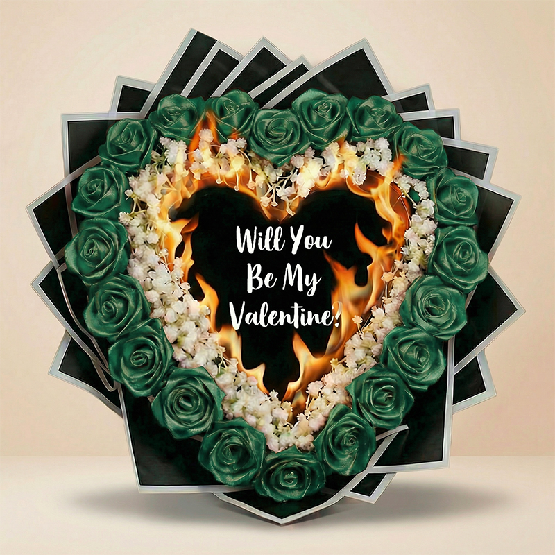 Everlasting Satin Ribbon Roses - Burnaway Edition