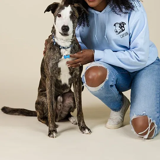 Custom Embroidered Pet Face Hoodie, Tee, Sweatshirt-forlovever