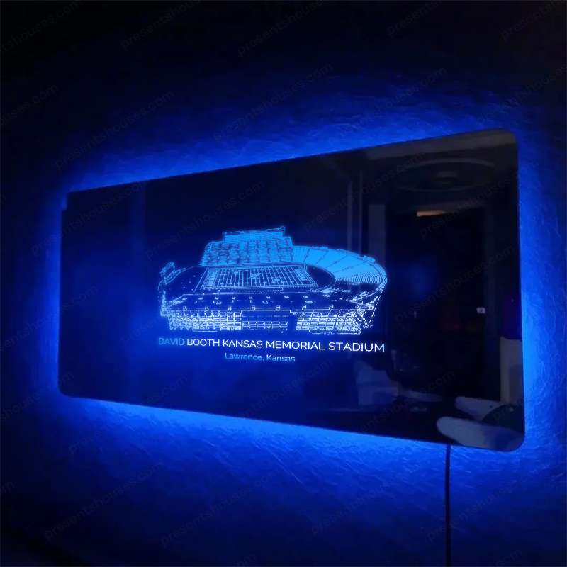 David Booth Kansas Memorial Stadium Mirror Light-Gifts For Sports Lovers