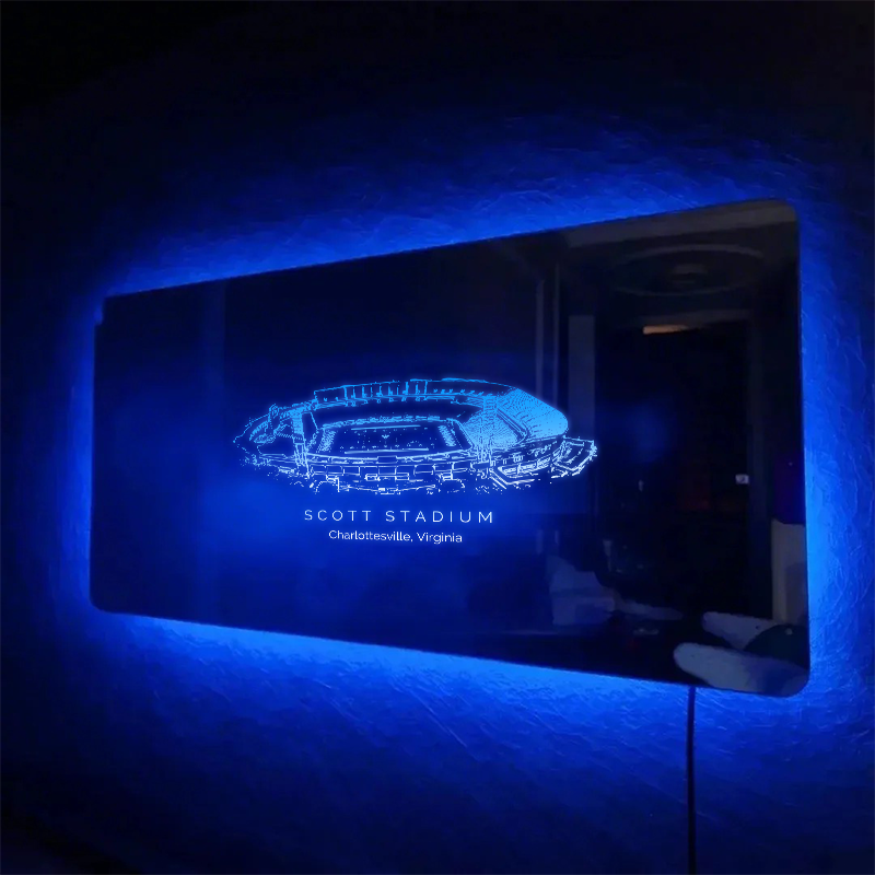 Scott Stadium(Virginia)  Mirror Light-Gifts For Sports Lovers、Virginia Cavaliers