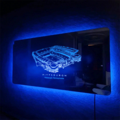 Pittsburgh Stadium (Heinz Field) Mirror Light-Gifts For Sports Lovers、University of Pittsburgh 、Pittsburgh Steelers