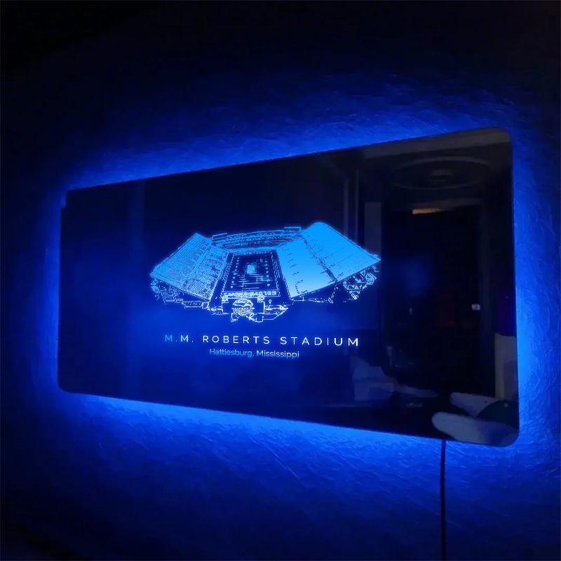 M. M. Roberts Stadium Mirror Light-Gifts For Sports LoversSouthern Miss Golden Eagles