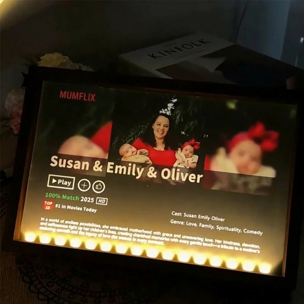MOM/MUMFLIX Custom Mother’s Day Photo Light Frame