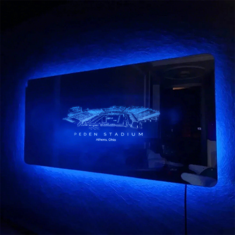 Peden Stadium Mirror Light-Gifts For Sports Lovers、Ohio Bobcats