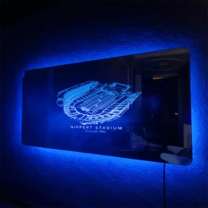 Nippert Stadium Mirror Light-Gifts For Sports Lovers、Cincinnati Bearcats